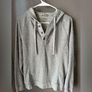 L.L. Bean waffle hooded sweatshirt